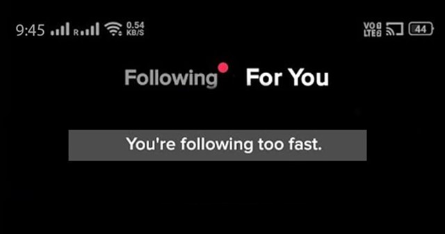 Following Too Fast