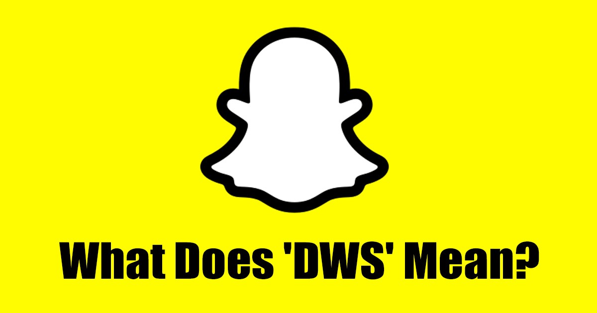 O que significa 'DWS' no Snapchat (significado com exemplos)