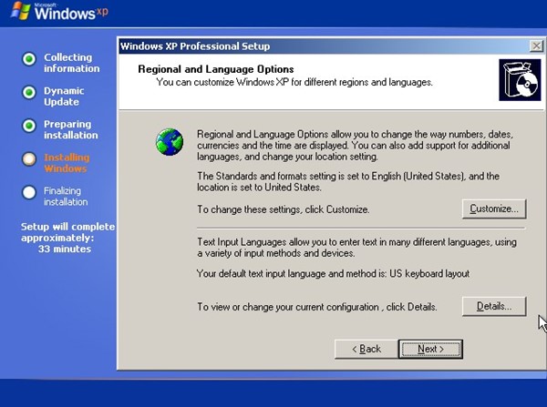 Regional e Idioma