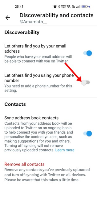 Let others find you using your phone number