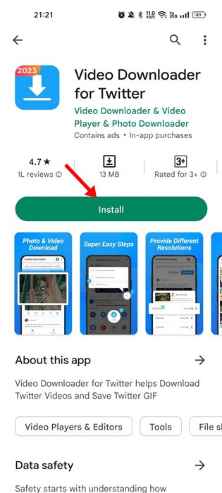 TwiMate Downloader app
