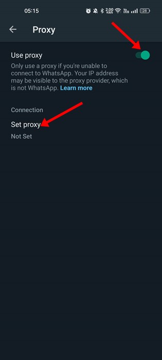 WhatsApp Proxy Server  How to Enable   Use it  - 19