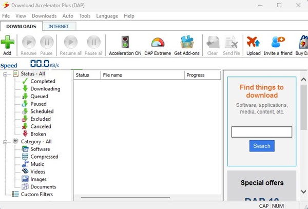 Download Accelerator Plus  DAP  Latest Version Download - 64