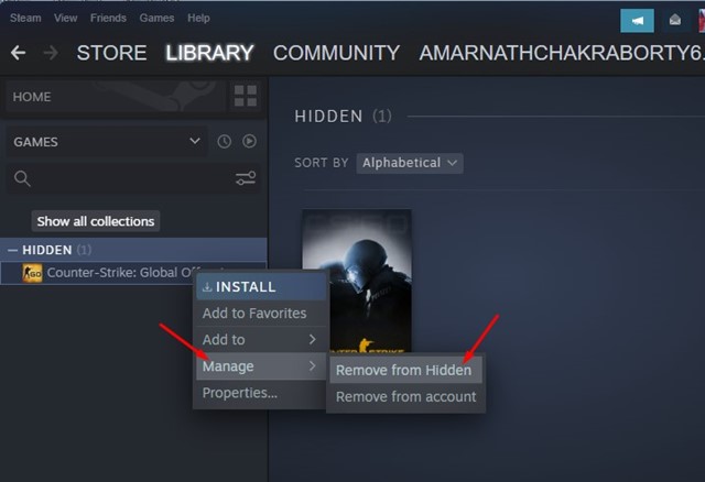 How to View Hidden Games on Steam in 2023 - 1