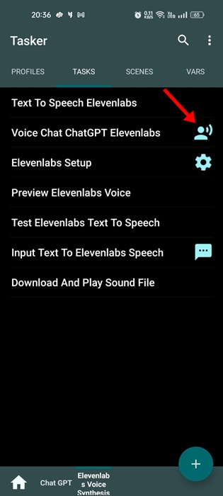 Voice Chat ChatGPT Elevenlabs