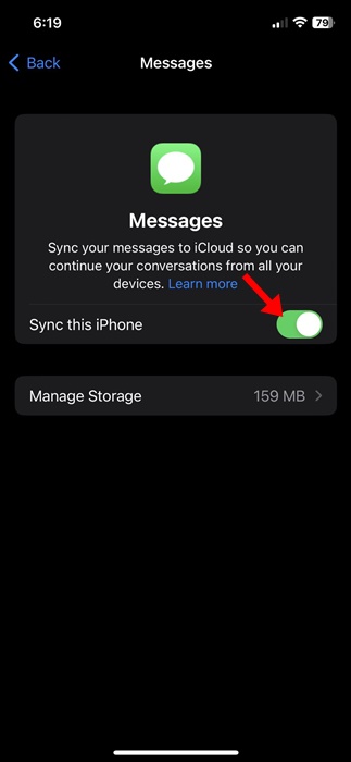 Sync this iPhone