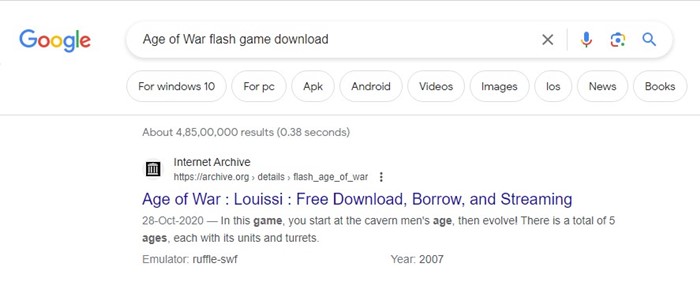 Cara alternatif untuk mengunduh game flash?