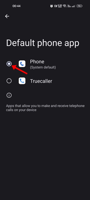 Phone (System Default)