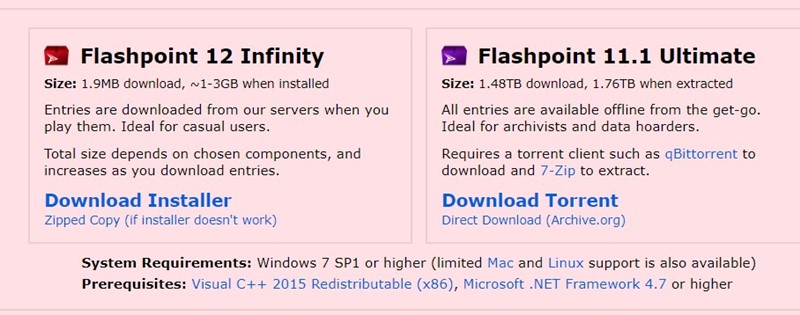 Download Flash Games using Flashpoint