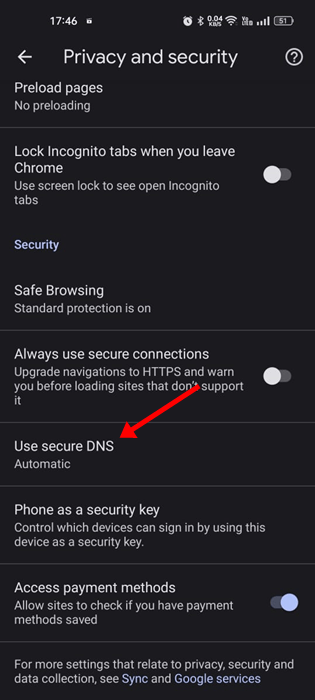 Güvenli DNS kullanın