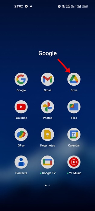 Google Drive uygulaması