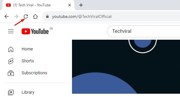 YouTube Video Sayfasını Yeniden Yükleyin