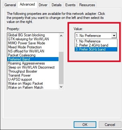 5GHz bandını tercih edin