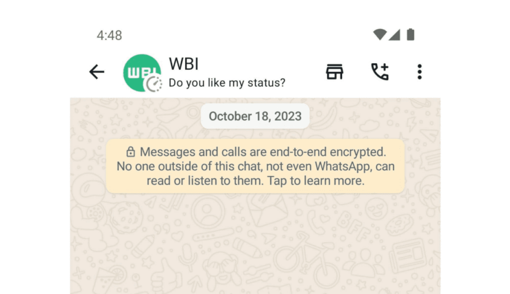 WhatsApp potrebbe presto iniziare a mostrare lo stato nella finestra di chat