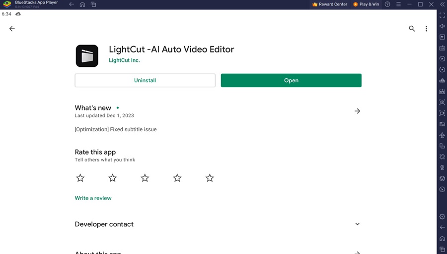 Lightcut video editor