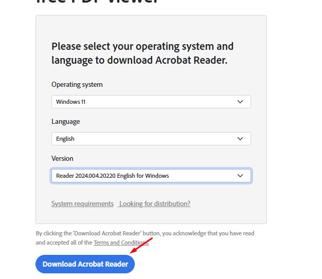 Download Acrobat Reader