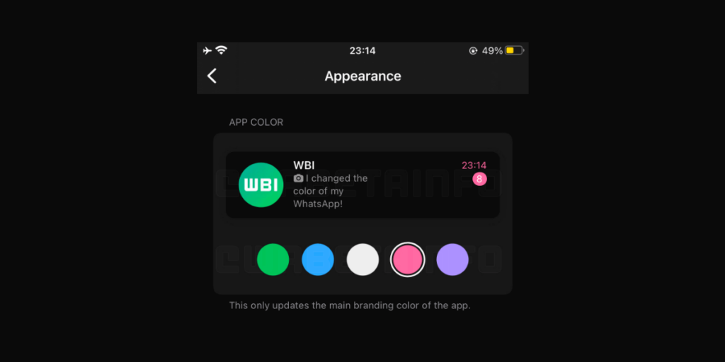 A WhatsApp hamarosan lehetővé teszi a felhasználók számára, hogy módosítsák az alkalmazástéma színét