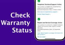 Check iPhone warranty status