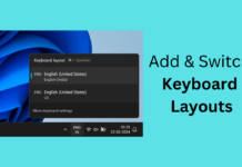 Add and Switch Keyboard Layouts in Windows 11