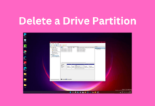 Delete a Drive Partition on Windows 11