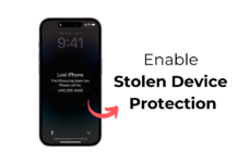 Enable Stolen Device Protection on iPhone