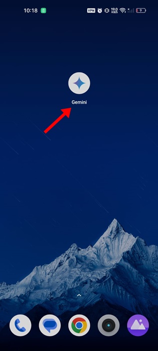 launch the Gemini app