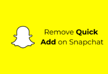 Remove Quick Add on Snapchat