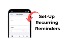 Set Up Recurring Reminders on iPhone