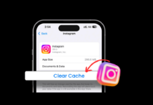 instagram app cache