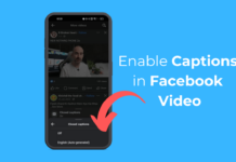 Enable Captions in Facebook Video