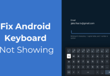 Fix Android Keyboard Not Showing Issue