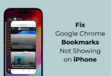 Fix Chrome Bookmarks Not Showing on iPhone