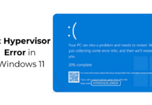 Fix Hypervisor Error in Windows 11