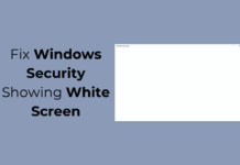 Fix Windows Security Showing White Screen