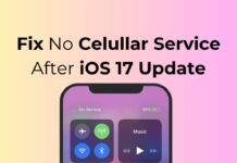 Fix No Celullar Service After iOS 17 Update