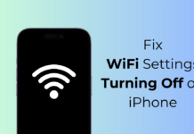 Fix WiFi Settings Turning Off on iPhone