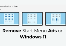 Remove Start Menu Ads on Windows 11