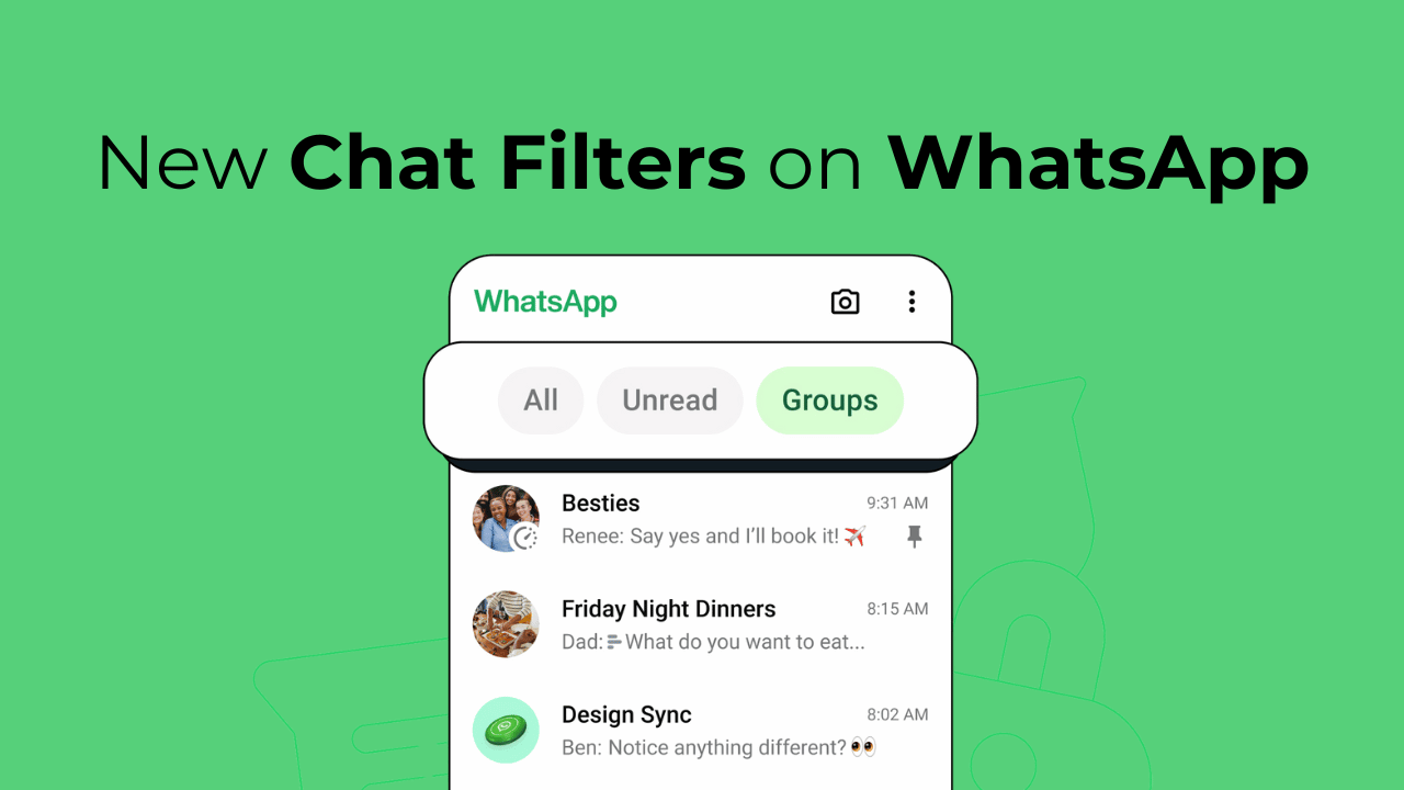 Bộ lọc trò chuyện mới trên WhatsApp