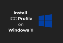 Install ICC Profile on Windows 11