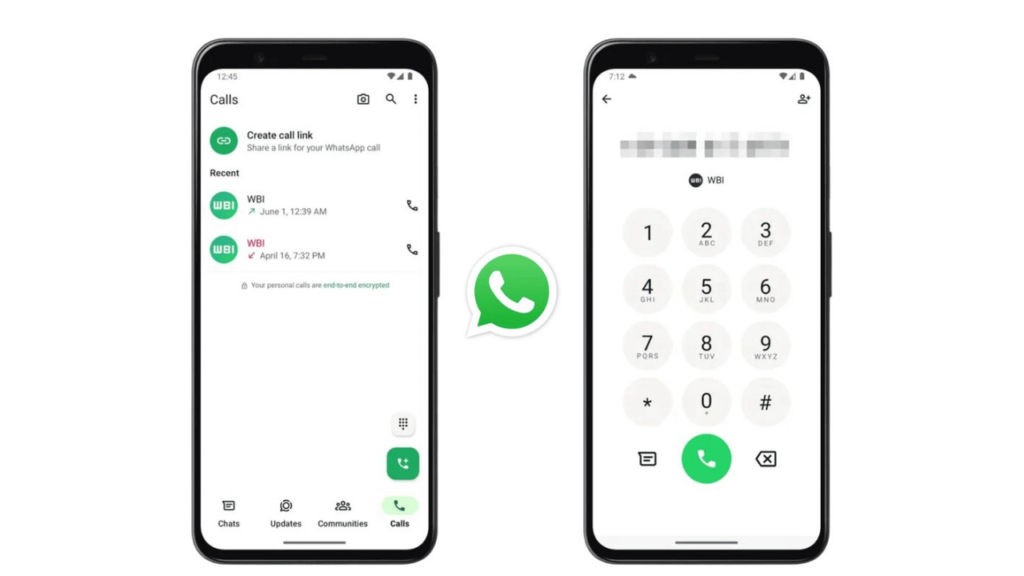 WhatsApp In-App Dialer gör att du kan ringa direkt