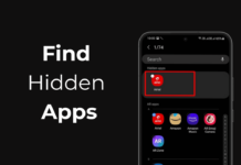Find Hidden Apps on Samsung Phone