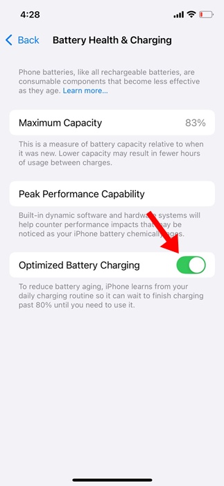 Optimised Battery Charging