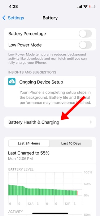 Battery Health & Charging