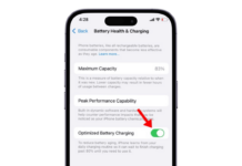 Optimized Battery Charging on iPhone