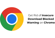 Get Rid of 'Insecure Download Blocked' Warning on Chrome