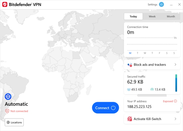 ฉันไม่ใช้ Bitdefender VPN แต่ Unified Wintun ยังคงปรากฏ