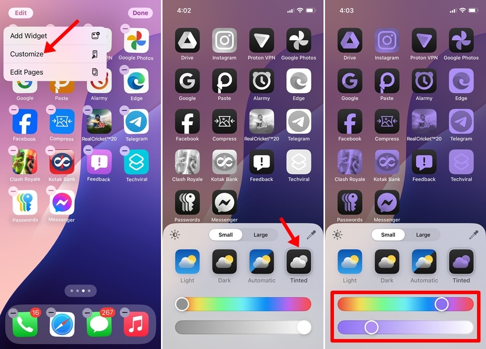 De kleur van app-pictogrammen op iOS 18 wijzigen