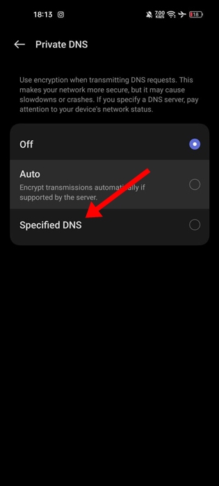 set adguard dns on android