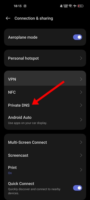 adguard dns hostname for android