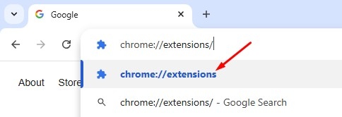 chrome://extensions/